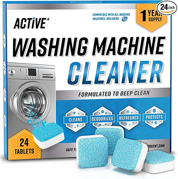 Active Washing Machine Cleaner Formulated to Deep Clean (24 Tablets