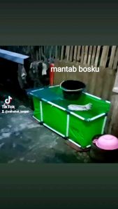 terpal kolam ikan sama rangka ukuran 100x50x50 type A5korea