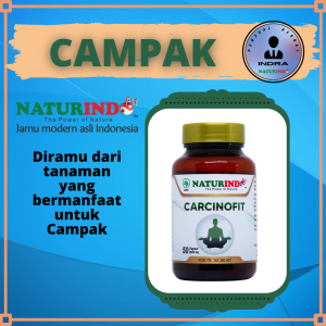 Obat Campak Tampak Gatal Infeksi Kulit Jamur Tampek Anak Dewasa Kapsul Herbal Carcinofit Naturindo