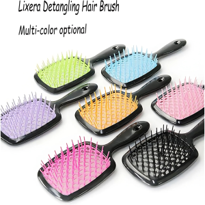 New Lixera Anti-Static Hair Brush Detangler for Curly Wet and Dry Hair - Easily Removes Tangles.