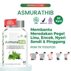 Naturafit Asmurathib - Obat Herbal Bantu meredakan pegel linu sakit otot pinggang dan nyeri pinggang
