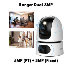 IMOU Ranger Dual 6MP / 8MP Full-color Night Vision Two Way Talk Motion Detection 3MP + 3MP /5MP + 3MP Indoor WiFi Security CCTV Camera