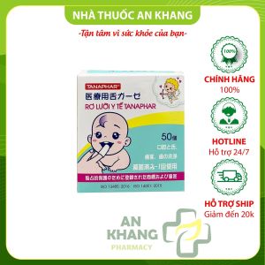 Gạc rơ lưỡi y tế Tanaphar - được làm từ sợi nguyên chất siêu mịn và mềm mại - giúp vệ sinh răng miệng cho bé