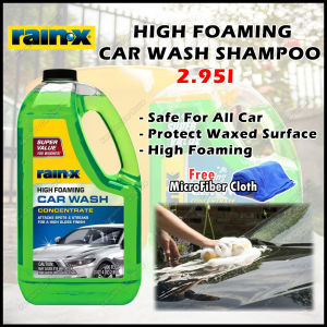 🌱 Rain-X / Rain - X / Rain X / RainXOriginal High Foaming Car Wash Concentrate 2.95L Biodegradable Protect Waxed Surface Suitable For All Car Paint Remove Dirts Cuci Kereta Berbuih Tinggi ❗Free Gift ❗ Car Care DIY