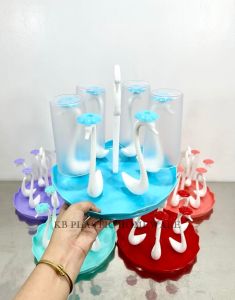 #1212 Sense & Style Swan Glass Holder with 6 Slots (Choose Color)