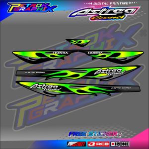 STRIPING VARIASI MOTOR ASTREA GRAND / STICKER LIST HONDA ASTREA GRAND