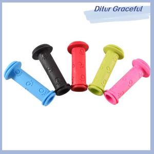 Ditur มือจับจักรยานยาง1คู่ มือจับแฮนด์จักรยานกันลื่นกันน้ำแฮนด์สกู๊ตเตอร์สามล้อสำหรับเด็ก