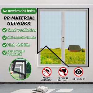 Custom Anti-mosquito Window Screen Velcro Mosquito Net Insect Proof Door Anti Fly Net Jaring Nyamuk
