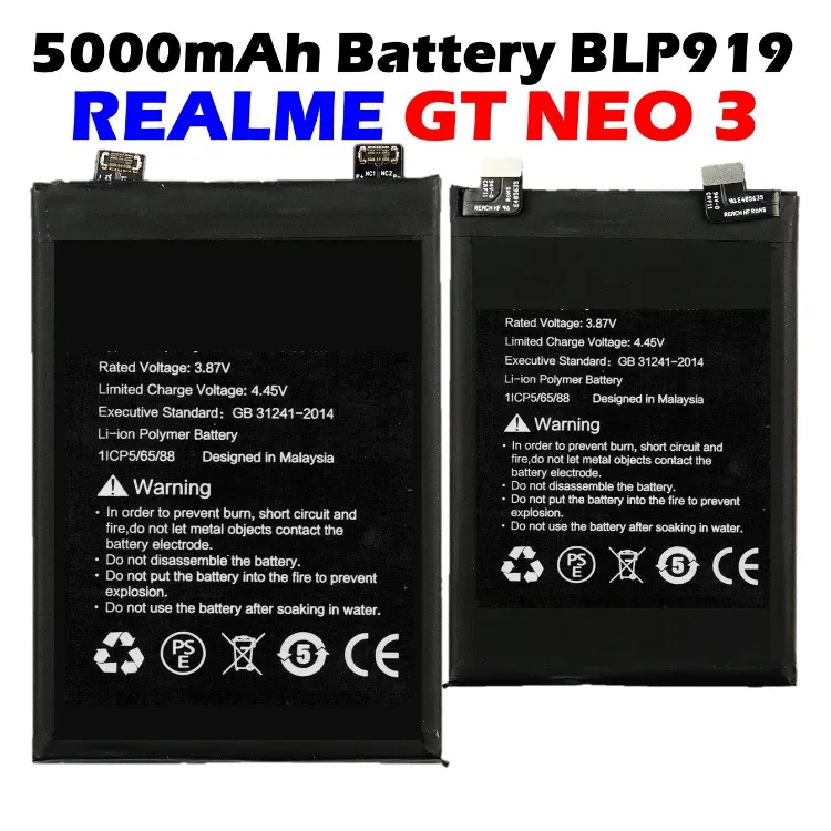 Original Batterie Battery Akku BLP919 Pour Realme GT NEO 3