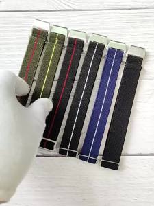[ｈｏｔ]60 Vintage French parachute bag Nato Elastic nylon watch strap suitable for all major brands 18 20 22mm
