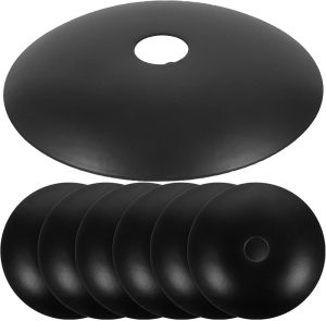 Holibanna Chandelier Bobeche 6pcs Lamp Chandelier Parts Cups Metal Candle Bobeches Lamp Bases Holder Covers Sleeves for Chandelier Wall Ceiling Light