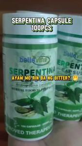 Belne Serpentina Capsules 500mg Organic Herbal Food Supplement 100 Capsules FDA Approved
