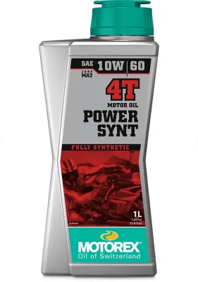 น้ำมันเครื่อง MOTOREX POWER SYNT 4T SAE 10W60 MA2