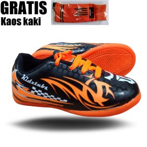 Sepatu Futsal Anak Laki Laki Perempuan Usia 2 - 5  6 - 10 Tahun PAUD TK SD Nomor Size 28 29 30 31 32 33 34 35 36 37-KIDZTUBS1534111723