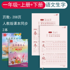 1~6年级生字练字帖 语文同步练字帖 生字摹写本 华文练字帖 识字大王 识字描红本