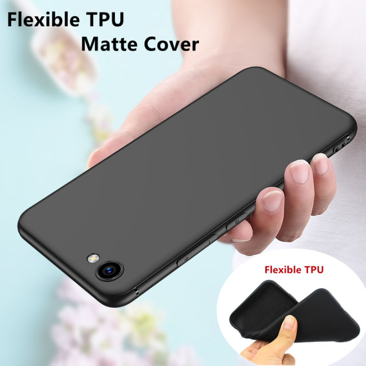 For Vivo Y69 1714 Matte Finish Flexible TPU Back Cover Gel Rubber Soft Skin  Silicone Anti-fingerprint Protective Jelly Case(Black) Lazada PH
