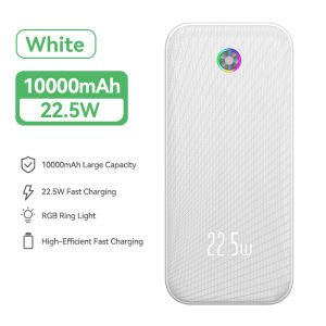 Rocoren Power Bank Original Portable Powerbank 20000mAh/10000mAh PD 22.5W Fast Charging with Led Display