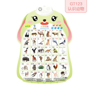 Electronic English Alphabet Wall Chart Talking ABC Letters Music Poster Numbers Fruits Animals Learning Chart Educational Learning Toy for Toddler Kids Gifts