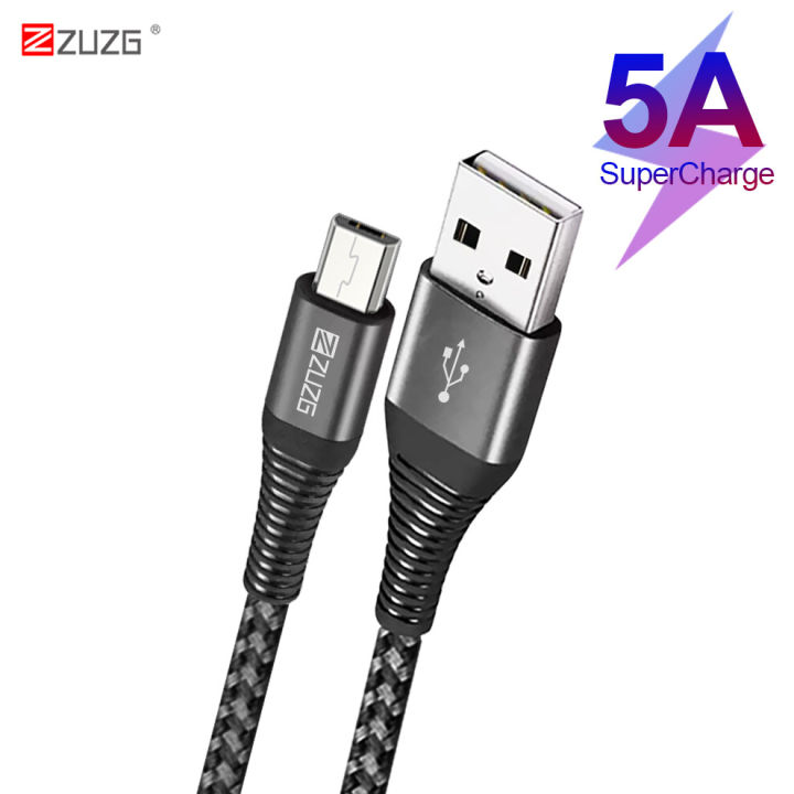 ZUZG Micro USB Cable 5A Fast Charging For Xiaomi Redmi Note5 Pro