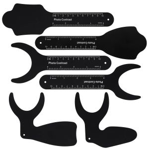 6Pcs Dental Photography Black Background Board Dental Photo Contrast Dental Fotografi Hitam
