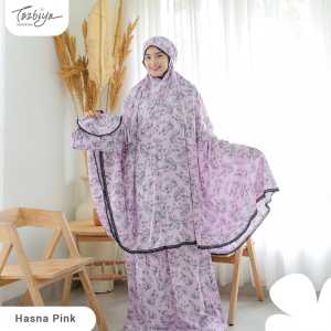 Mukena Tazbiya Hasna Pink Series JUMBO RAYON PREMIUM