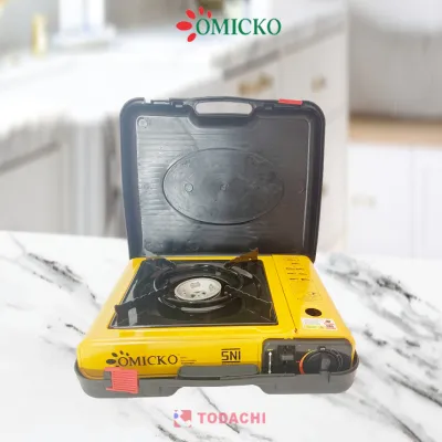 Todachi Omicko Kompor Gas Portable 1 Tungku 2 in 1 Kompor BBQ Camping Traveling mancing