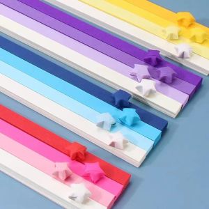 540/210 Strips Colorful Star Strip Origami Set Hand Fold Origami Valentines Day DIY Gift Paper Household Decoration