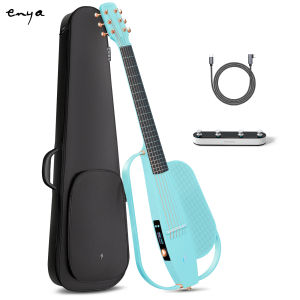 Enya NEXG 2 Acoustic-Electric Guitar Carbon Fiber Travel Smart Audio Guitar with 50W Wireless Speaker Wireless Microphone Hi-Fi Monitor Earphones Footswitch Charging Stand and Gigbag
