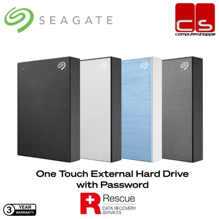 Seagate One Touch HDD Portable External - 500GB/1TB/2TB/4TB/5TB