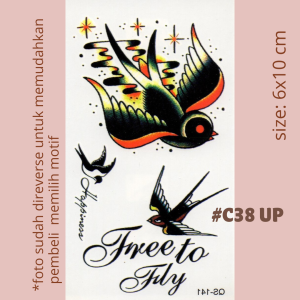 Stiker Tattoo kode C01-C38 | Tato Temporer | Waterproof