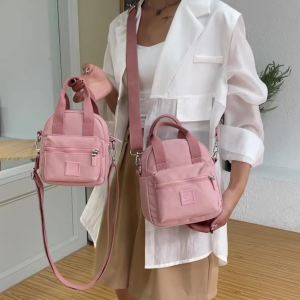[Colorful Fox] Multi-Layered Korean Portable Crossbodybag Nylon Sling Bag  WaterproofShoulderbag-152c4c8b