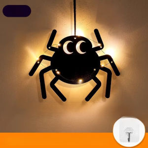 Halloween Bat Light/Spooky Hanging Bat Decor/LED Bat Lantern For Halloween Decoration/Unique Bat Pendant Light For Party Decor/Indoor Outdoor Halloween Lighting