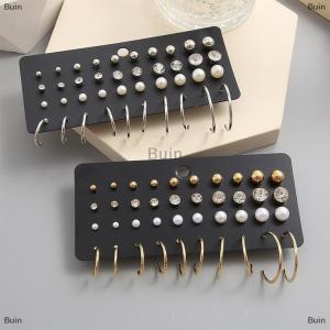 [COD] Buin 20 Pairs Womens Earrings Set Earrings For Women Bohemian Fashion Jewelry Geometric Stud Earrings