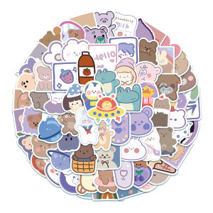 COD✨90 PCS Gaya segar dan lucu stiker untuk Buku Tempel/Buku Harian/Dekorasi Laptop/Sticker Helm Tahan Air Vinil/Stiker Tablet Ponsel stiker tahan air berperekat