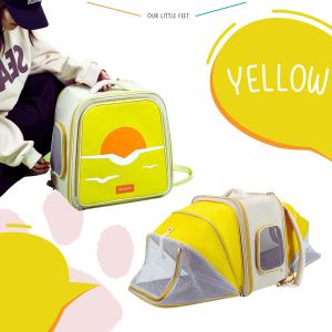 กระเป๋าเป้ใส่สัตว์เลี้ยงขยายเพิ่มพื้นที่ได้