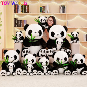 25/30/40/50cm Large Panda Sitting Mother & Baby Panda Doll Stuffed Toys Plush Pillow Panda Cloth Doll Kids Toys for Children Gifts AA
