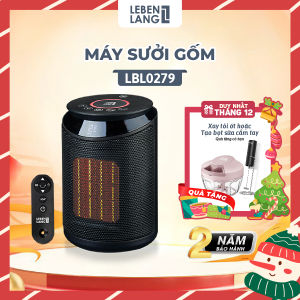 Máy sưởi mini Lebenlang LBL0279 quạt sưởi gốm điện tự ngắt tiết kiệm điện không đốt oxy an toàn cho gia đình - hàng chính hãng