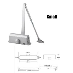 Silent Closer Device Fireproof Door Anti-Theft Home Door Closer Automatic Buffering Hydraulic Spring