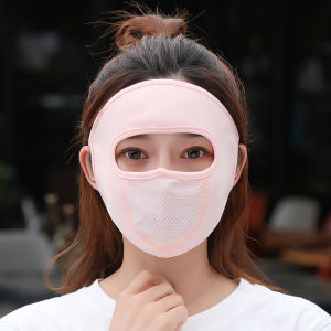 Khẩu Trang Chống Nắng Toàn Mặt Cho Nữ Vải Thoáng Khí Che Kín Chống Tia UV Ngăn Bụi Ngoài Trời