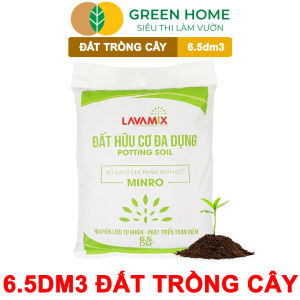 Đất Trồng Cây GreenHome Lavamix Bao 20dm3 (10kg) Đầy Đủ Dinh Dưỡng Dễ Sử Dụng Chuyên Trồng Rau Hoa Kiểng