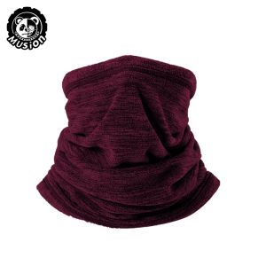 Musion Cold Weather Neck Warmer Gaiter Thermal Fleece Windproof Balaclava Face Mask Cover 4-Way Stretch Winter Scarf for Men Women