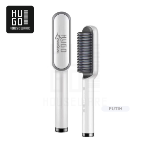 HUGO Catokan Rambut 2 in 1 Pelurus Rambut Catok Sisir Hair Straightener Listrik