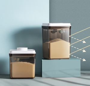 ANKOU Airtight Milk Powder Container - Rectangle Black Anti-UV Container (2300ml)