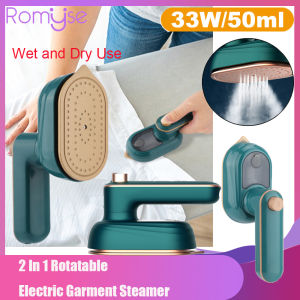 Romyse Electric Garment Steamer  Rotatable Wet and Dry Portable Mini Ironing Electromechanical Steam Generator Iron