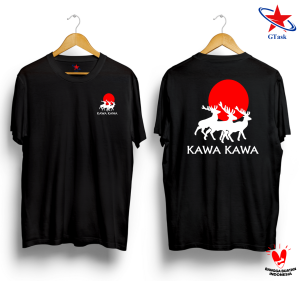GTask - Kawa Kawa Logo | Baju Viral Lucu | Kaos Kata Unik | Tshirt Terlaris