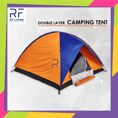 RF Living 2 / 4 / 6 Persons Camping Tent Foldable Waterproof Open Outdoor Camping Tent single / Double layer