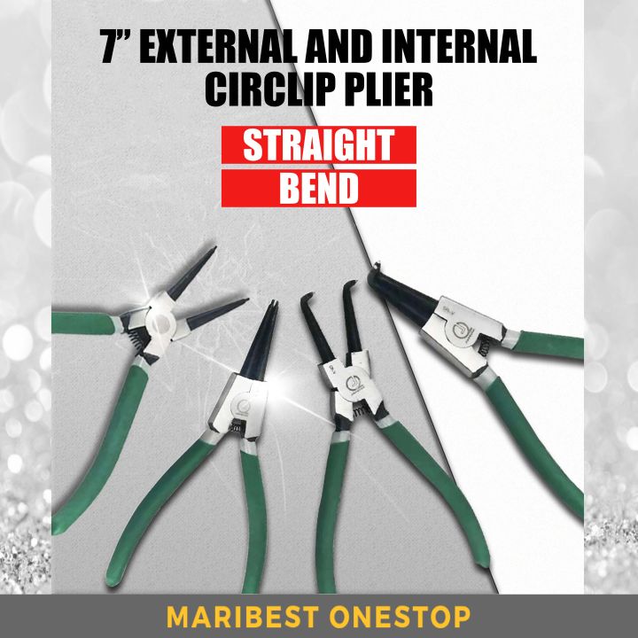 Artibetter Professional Circlip Pliers Set – Interchangeable Heads For Internal/External Snap Rings, Steel
