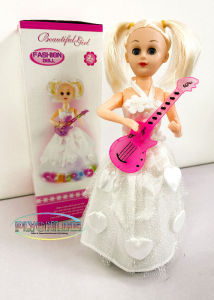 Toy - Guitar Girl Fashion Doll 🌟Music 🌟Light 🌟Universe Gift for Little Girl Ages 3+ (DLK58230)