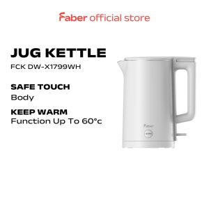 Faber Double Wall Stainless Steel Kettle FCK DW-X1799WH 1.8L 1500W Cerek