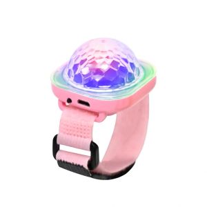 Mini Wearable Watch Light Bracelet Disco Lights Colorful Stage Lights Ambient Lamp Wrist Strap Magic Ball Light Kids Toy Atmosphere Lighting for Dance Party Home cars Ktv Bar